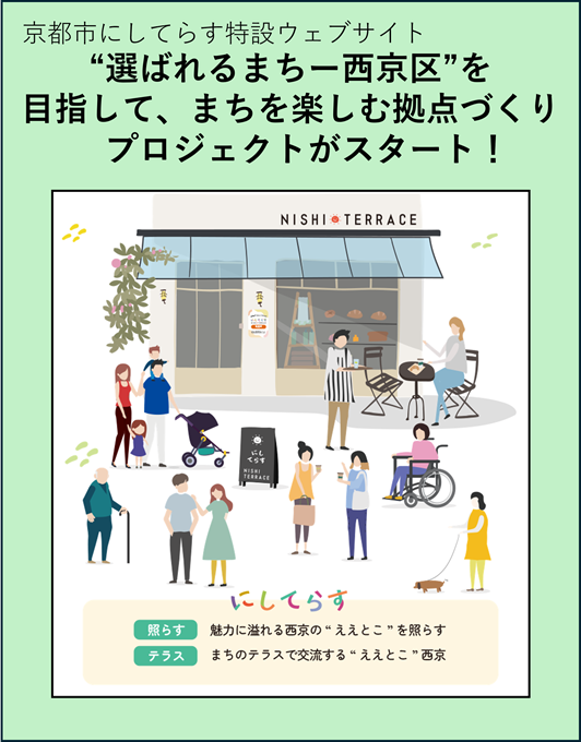 “選ばれるまちー西京区”を目指して、まちを楽しむ拠点づくりプロジェクトがスタート！