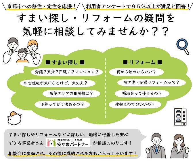 すまい探し・リフォーム相談会の開催について （11月17日（金）・19日（日）開催）【終了】